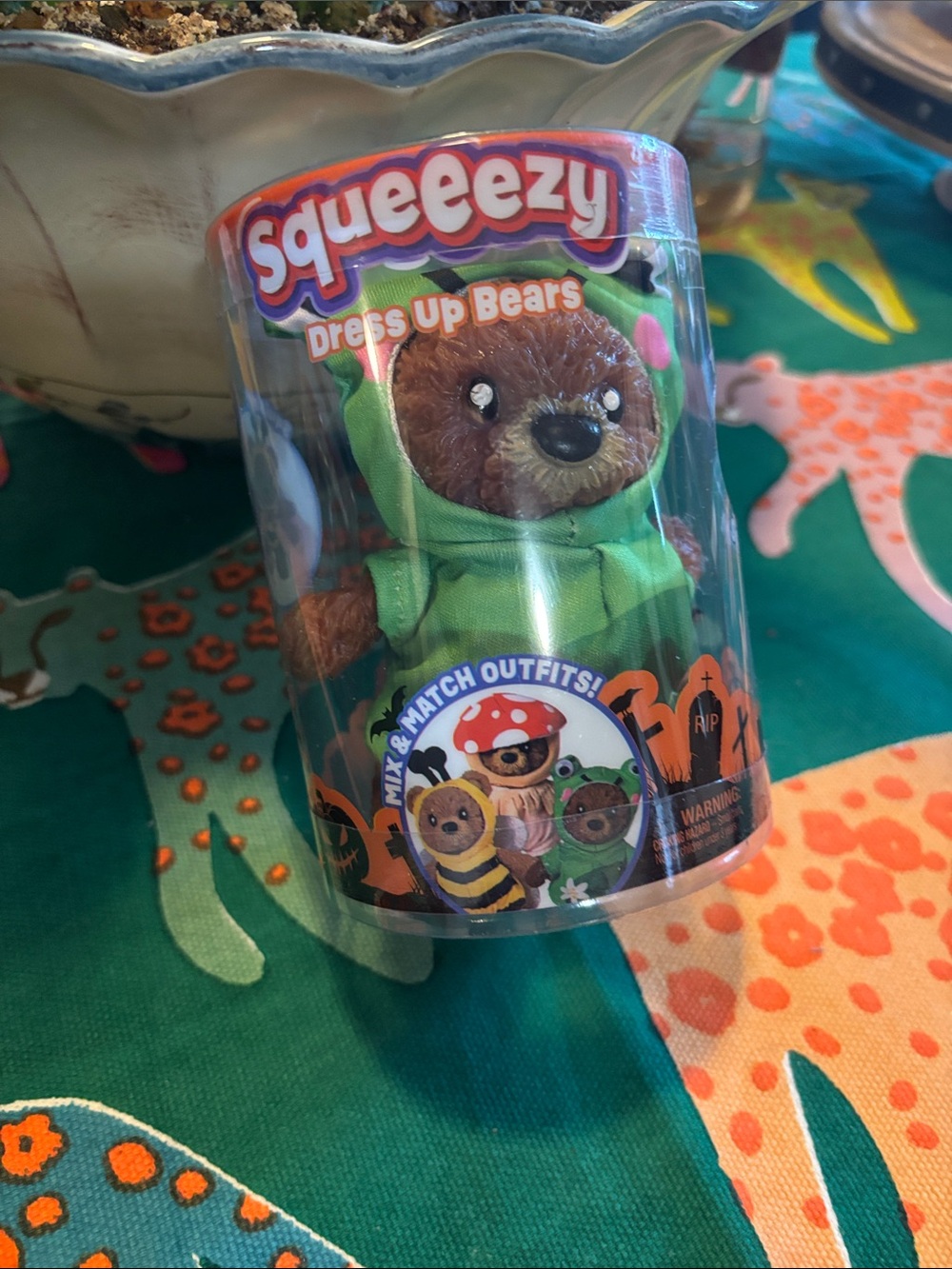 Squeeze Dress Up Bear in Green Hoodie - Kids Accessories